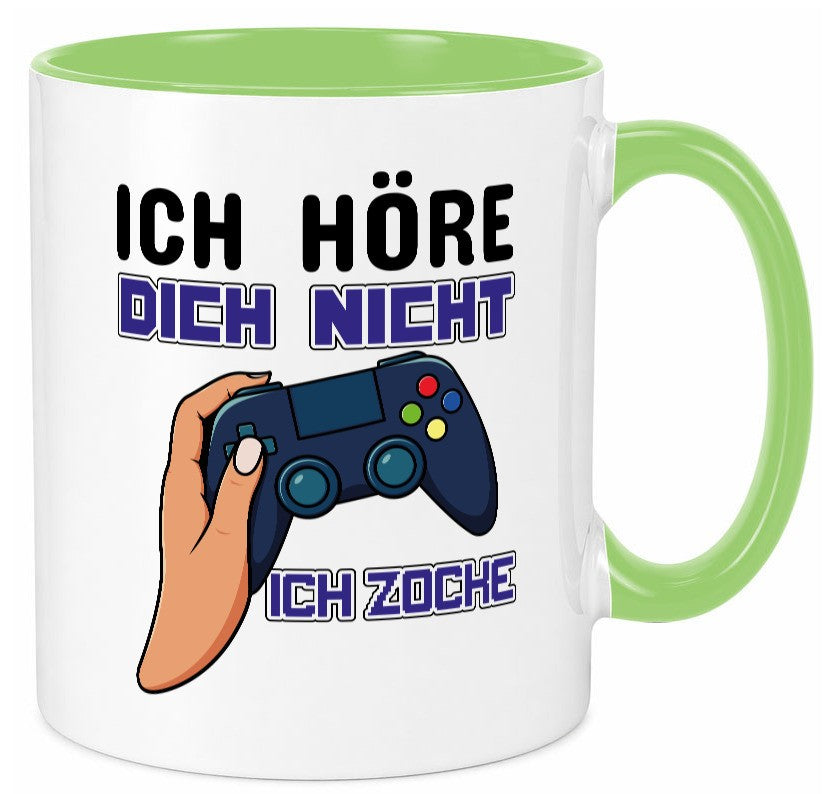Ich höre dich nicht zocke lustig Humor Geschenkidee Geschenk Tasse
