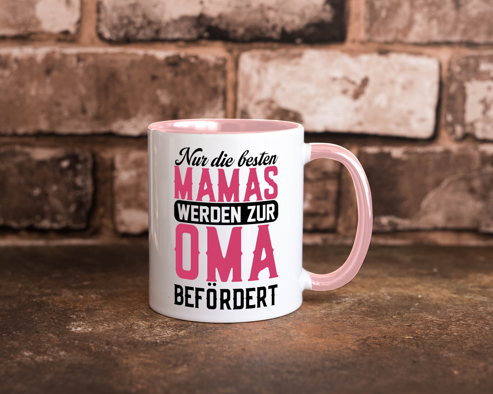 Beste Mama wird zur Oma befördert | Großmutter lustiger Spruch Geschenk Familie