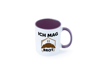 Ich mag Brot | Bäcker backen lustiger Spruch Geschenk Humor Geschenkidee Tasse
