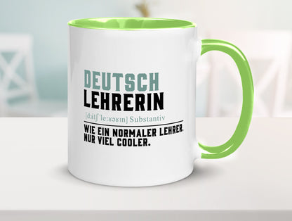 Deutschlehrerin | Lehrerin Unterricht Lieblinglehrerin Geschenkidee Humor Tasse