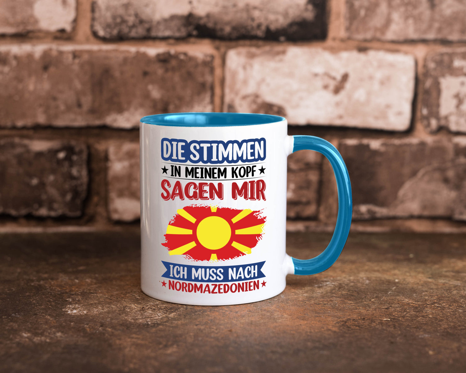 Nordmazedonien | Urlaub Stimmen in meinem Kopf Geschenk Humor Geschenkidee