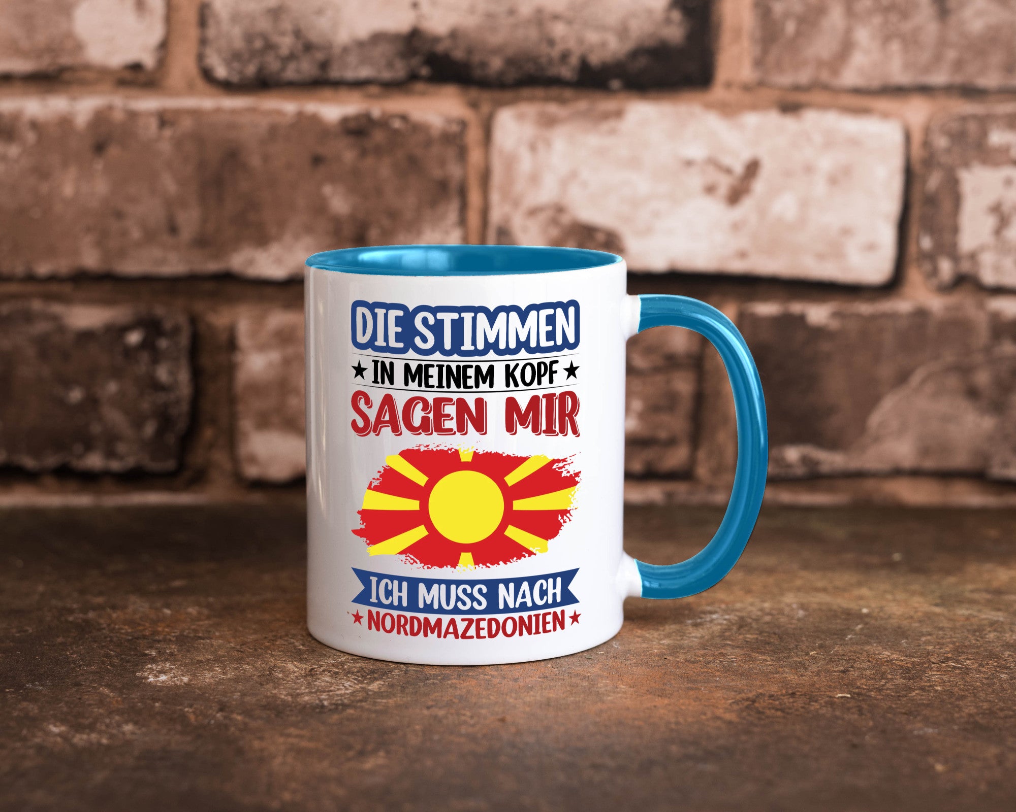 Nordmazedonien | Urlaub Stimmen in meinem Kopf Geschenk Humor Geschenkidee