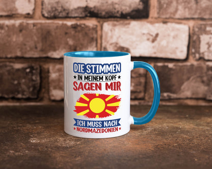 Nordmazedonien | Urlaub Stimmen in meinem Kopf Geschenk Humor Geschenkidee