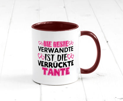 Verrückte Tante | Spruch Patentante Verwandtschaft lustiger Geschenk Humor