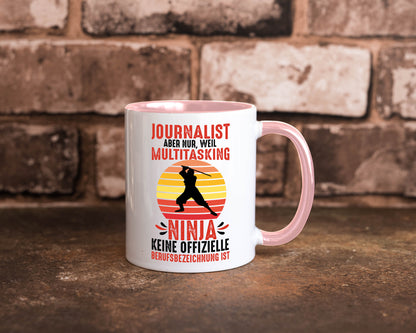 Journalist weil Multitasking Ninja kein Beruf ist Geschenk Arbeit Kollegen Büro