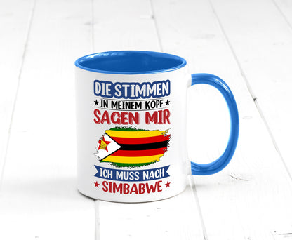 Simbabwe | Urlaub Stimmen in meinem Kopf Traumland v2 Geschenk Humor