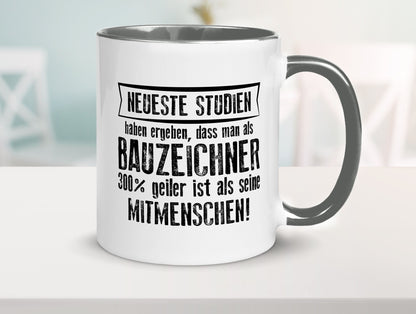 Neuste Studien: Bauzeichner | Zeichner Humor Geschenkidee Tasse