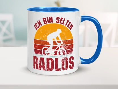 Ich bin Selten Radlos | Radfahrer Mountainbike Humor Geschenkidee Tasse