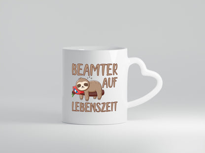 Beamter auf Lebenszeit | lustige Büro Tasse Faultier Geschenk Arbeit Kollegen