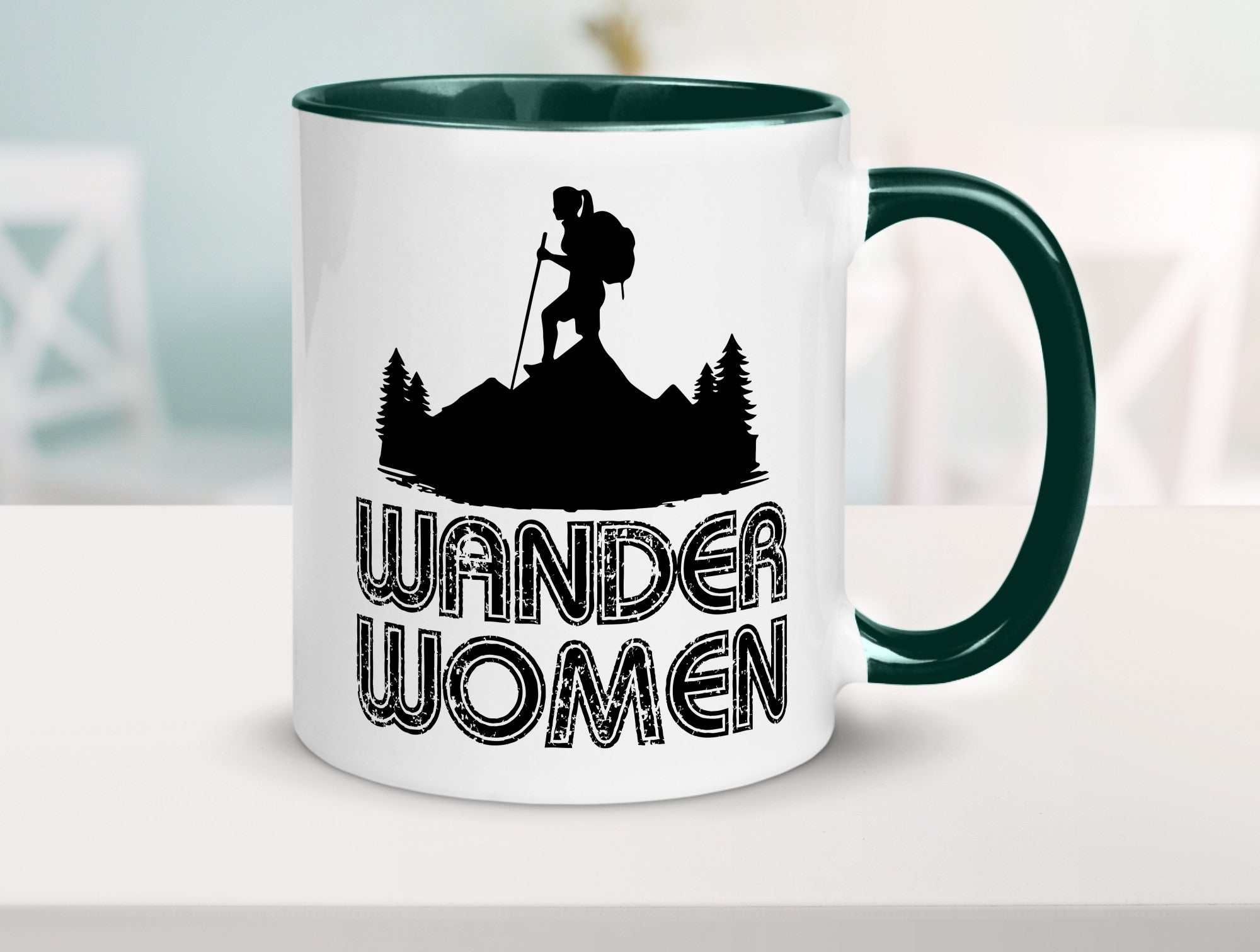 Wander Woman | Wandern Berge Geschenk Familie Geschenkidee lustiger Spruch Tasse