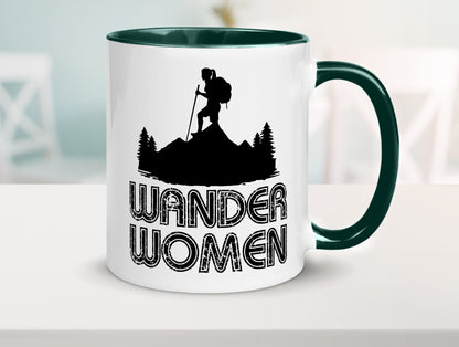 Wander Woman | Wandern Berge Geschenk Familie Geschenkidee lustiger Spruch Tasse
