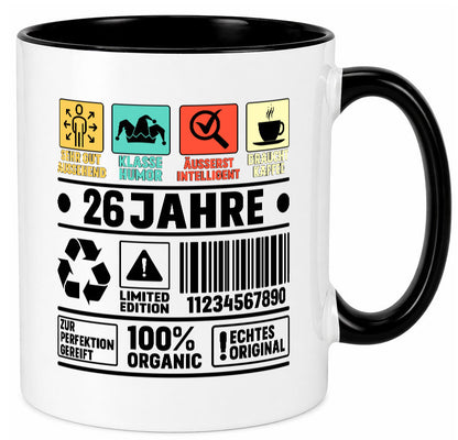 26. Geburtstag | 26 Jahre Humor Limited Edition Geschenk Geschenkidee lustiger