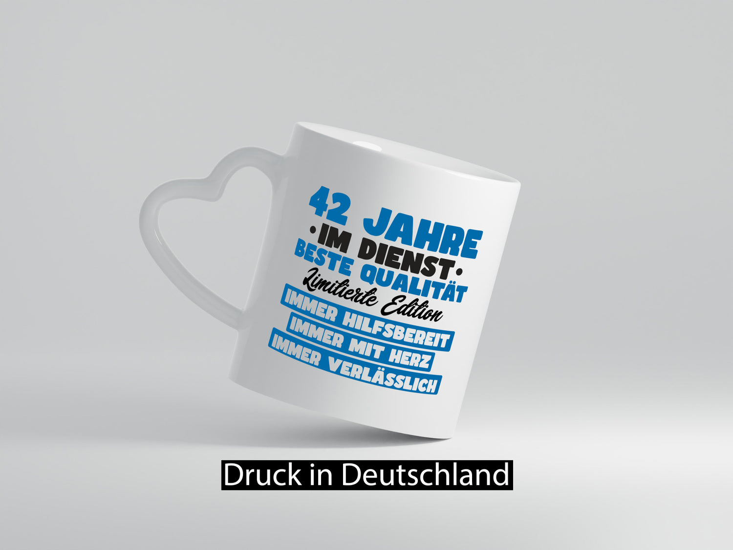 42 Jahre im Dienst | Jubiläum Arbeit v7 lustiger Spruch Geschenk Kollegen Büro