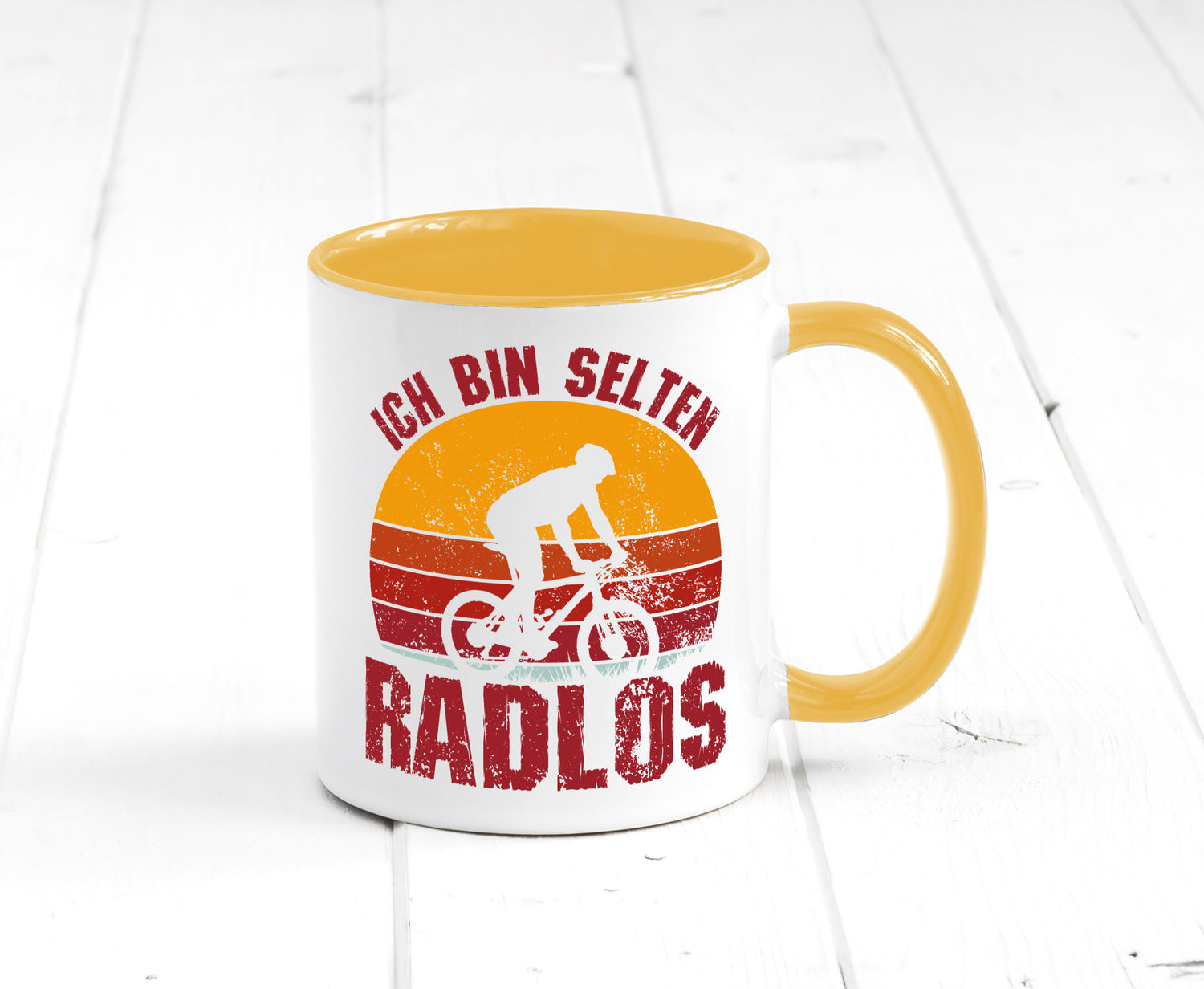 Ich bin Selten Radlos | Radfahrer Mountainbike Humor Geschenkidee Tasse