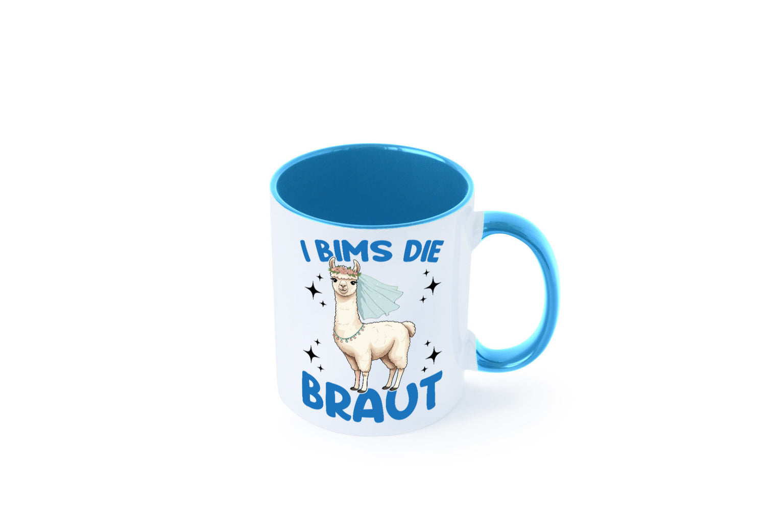 I Bims die Braut | Lama JGA Hochzeit lustig Humor Geschenkidee Geschenk Tasse
