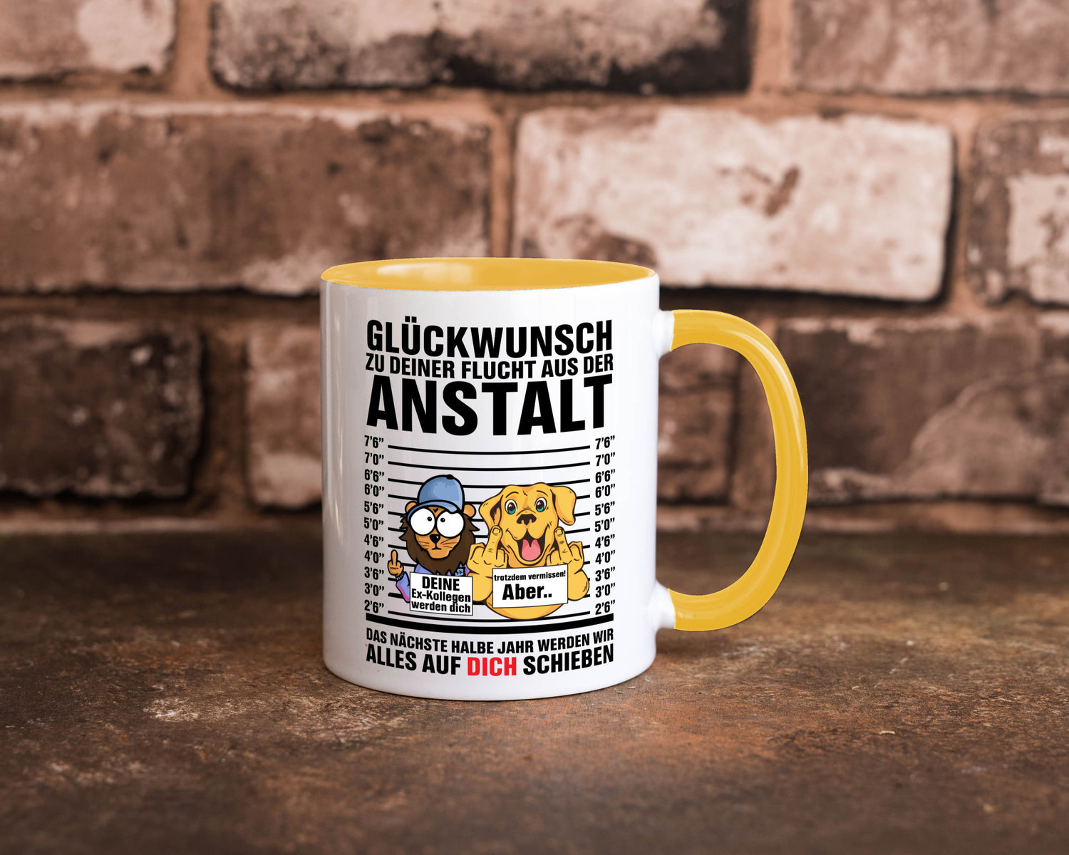 Glückwunsch zu deiner Flucht | Abschiedgeschenk v3 Geschenk Humor Geschenkidee