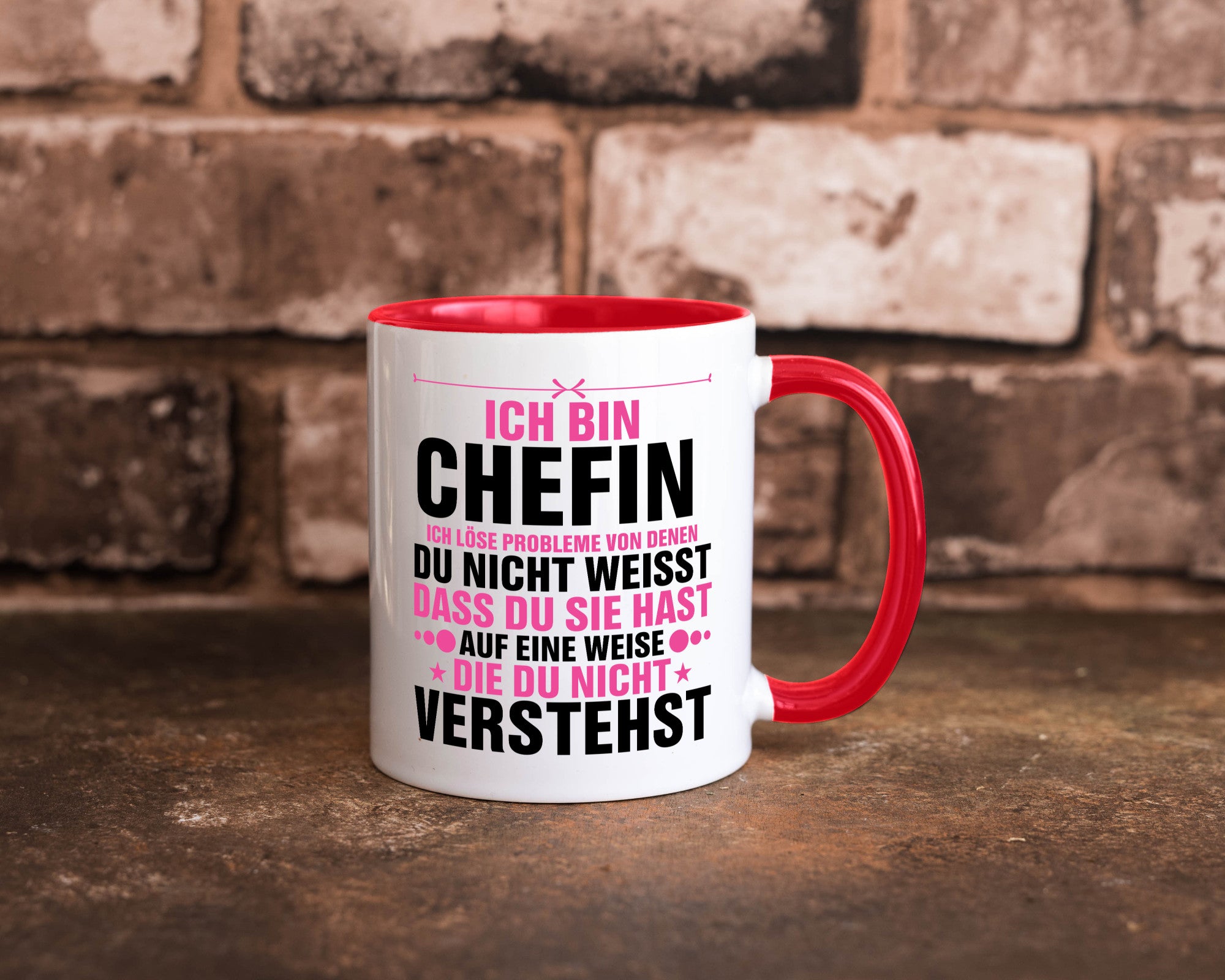 Löse Probleme: Chefin | Führungskraft Vorgesetzte lustiger Spruch Geschenk