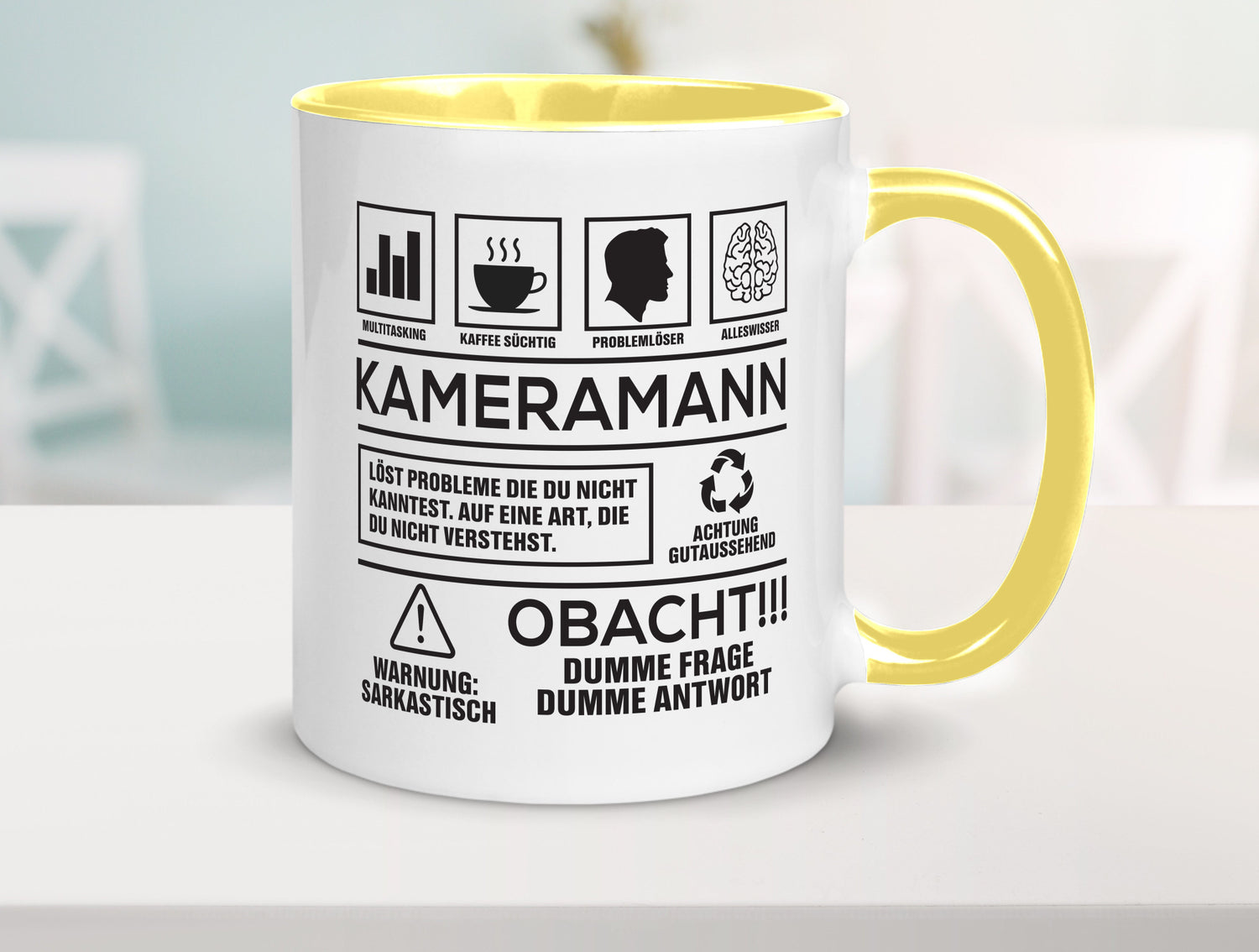 Achtung Probleme Kameramann | Kamera lustiger Spruch Geschenk Humor