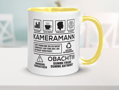Achtung Probleme Kameramann | Kamera lustiger Spruch Geschenk Humor