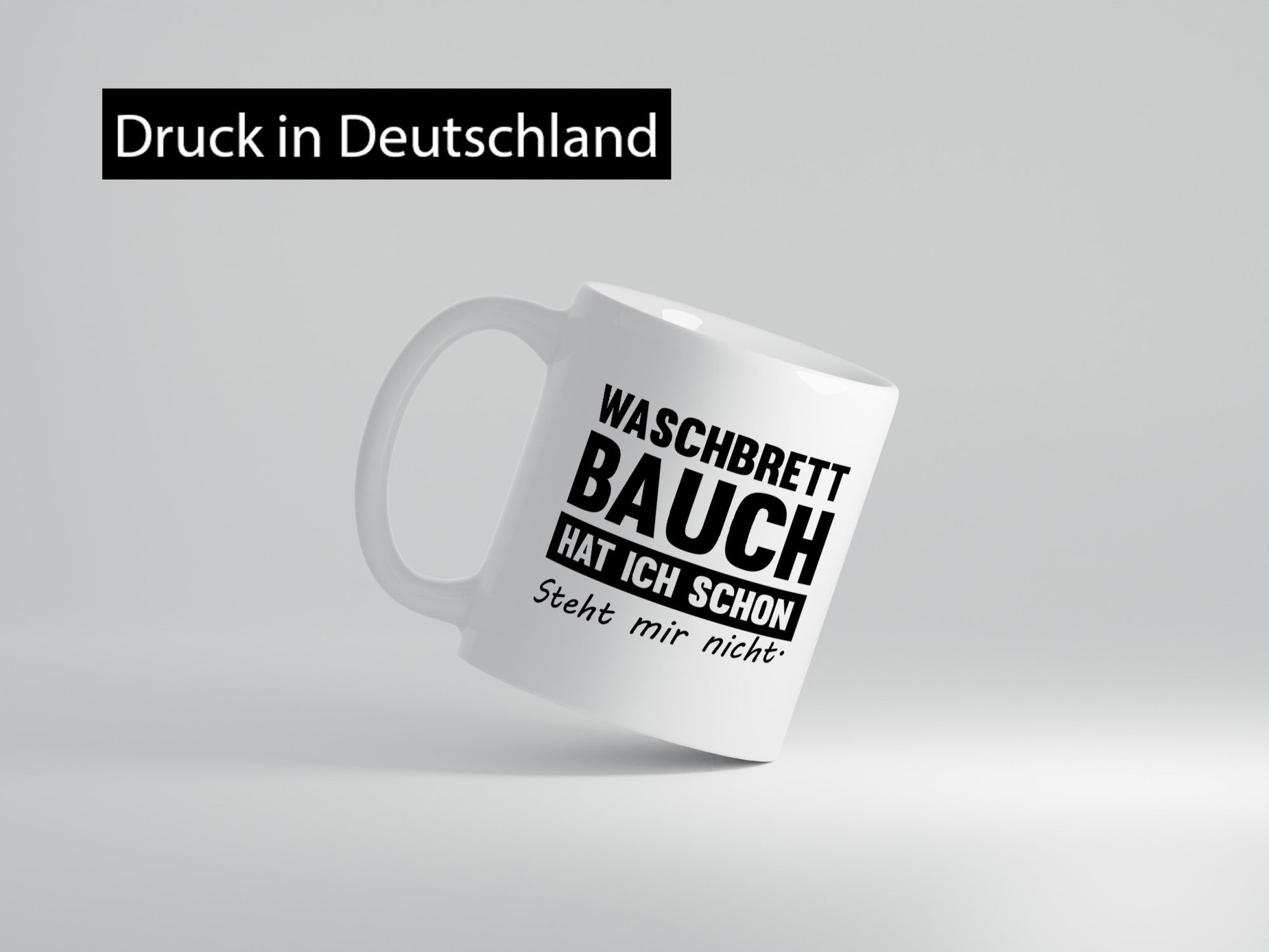 Waschbrettbauch steht mir nicht | Sixpack Gym lustiger Spruch Geschenk Humor