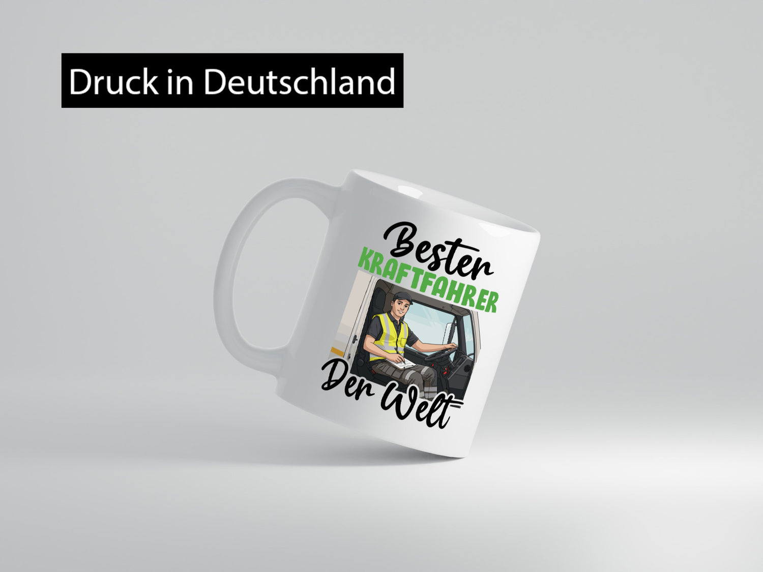 Bester Kraftfahrer | Lastwagen LKW Fahrer v2 Humor Geschenkidee Tasse