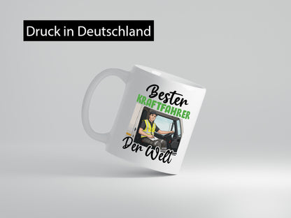 Bester Kraftfahrer | Lastwagen LKW Fahrer v2 Humor Geschenkidee Tasse