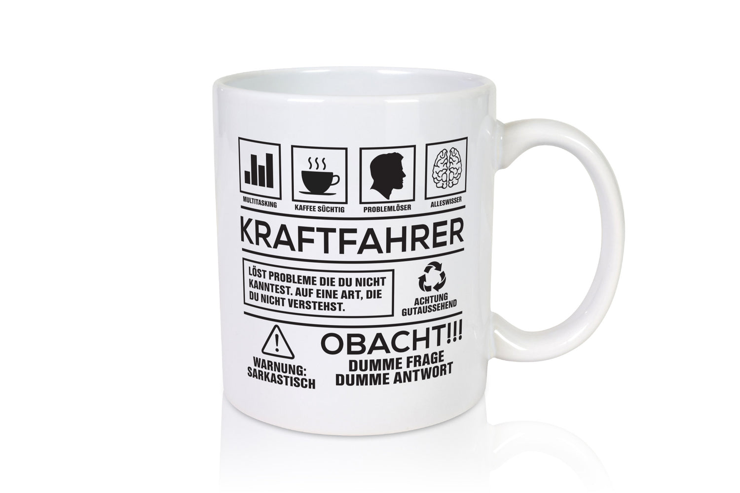 Achtung Probleme Kraftfahrer | Lastwagen LKW Fahrer lustiger Spruch Geschenk
