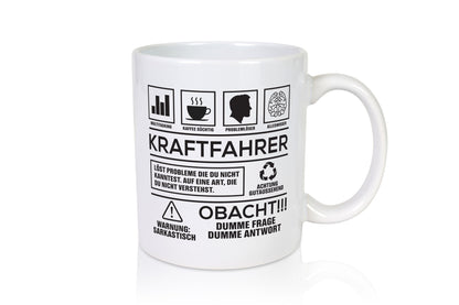 Achtung Probleme Kraftfahrer | Lastwagen LKW Fahrer lustiger Spruch Geschenk