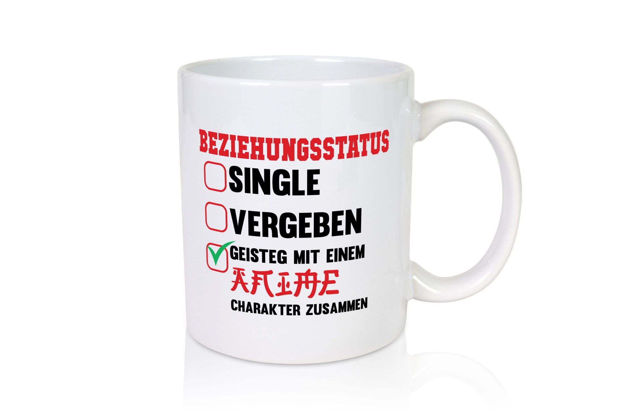 Beziehungsstatus | Single Vergeben Geistig mit einem lustiger Spruch Geschenk