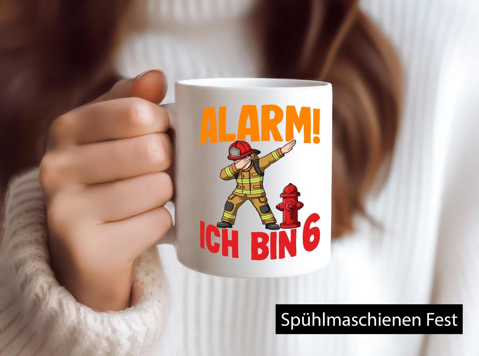 6. Geburtstag | 6 Jahre Feuerwehr Junge lustiger Spruch Geschenk Geschenkidee