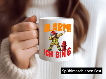 6. Geburtstag | 6 Jahre Feuerwehr Junge lustiger Spruch Geschenk Geschenkidee