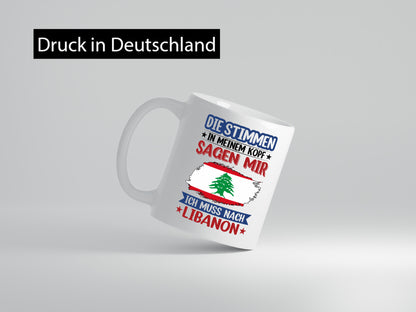 Libanon | Urlaub Stimmen in meinem Kopf Traumland lustig Humor Geschenkidee