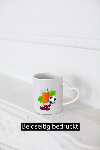 8. Geburtstag | Jungen Fußball Fußballspieler lustig Geschenkidee Geschenk Tasse
