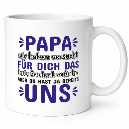 Papa Tasse | Spruch Vater Kinder Humor Vatertag Geschenk Familie Geschenkidee