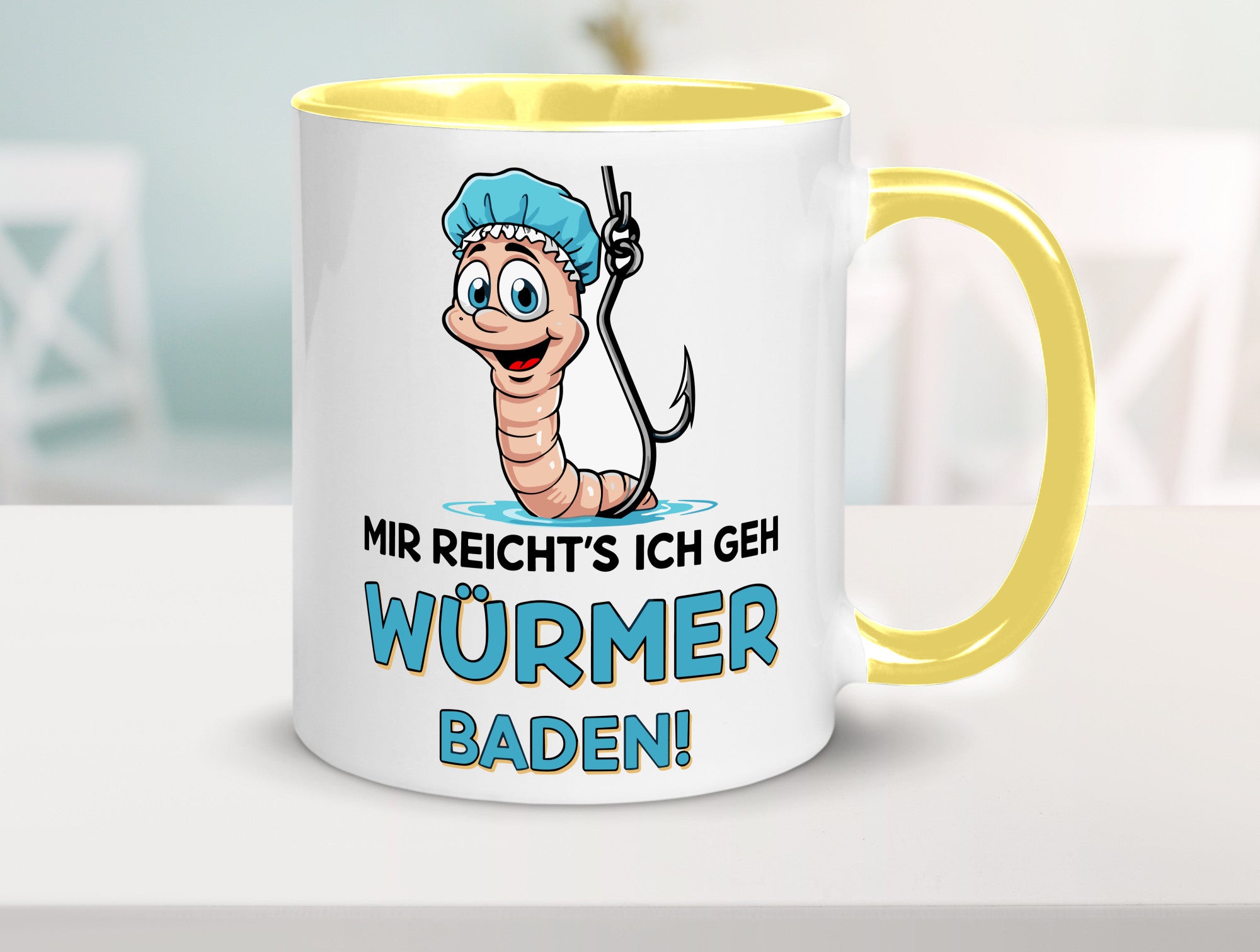 Mir reichts ich geh Würmer Baden | Angler Angeln Geschenk Humor Geschenkidee