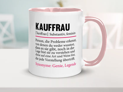 Kauffrau | Humor Spruch Definition Kauffrauen Geschenkidee Tasse