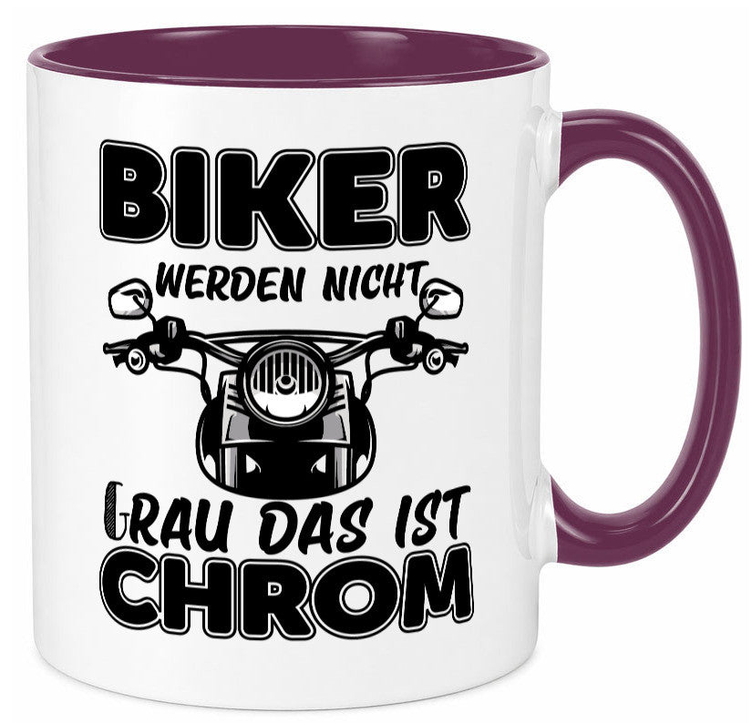Biker werden nicht grau | Motorrradfahrer Tasse Humor Geschenkidee