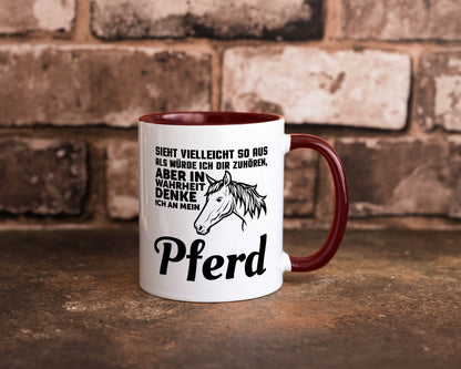 Pferde Spruch | Reiterin Tasse Pferdesport Reiten Humor Geschenkidee