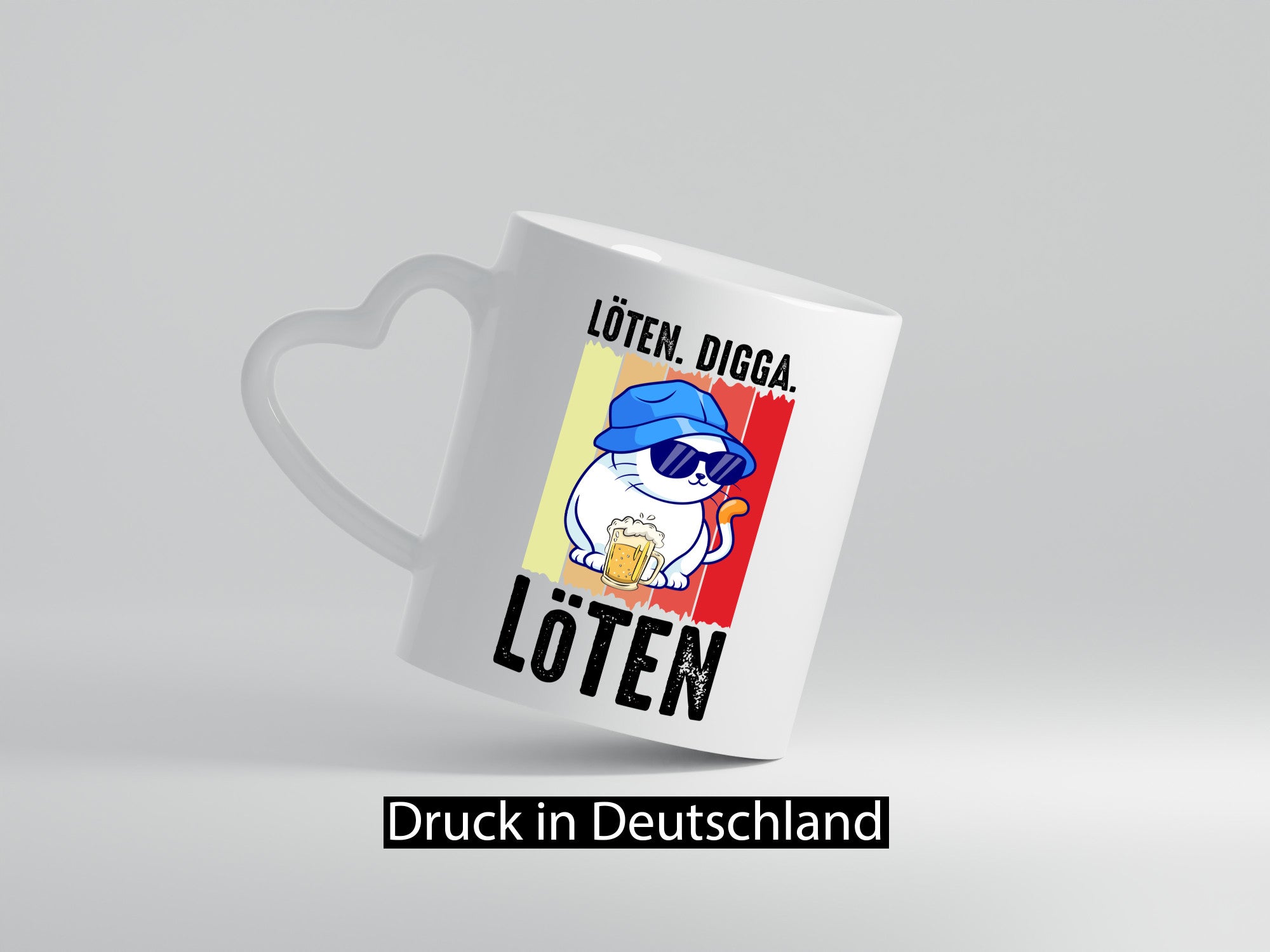 Löten Digga | Katze mit Bier Bierkatze Geschenk Tierliebhaber Humor lustiger