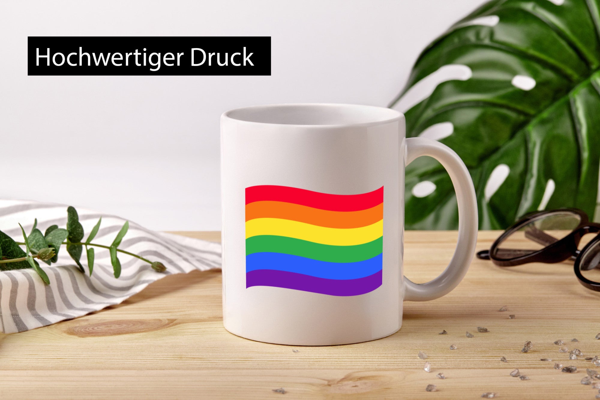 LGBTQ+ Tasse | bunter Regenbogen bunte Flagge LGBT Humor Geschenkidee