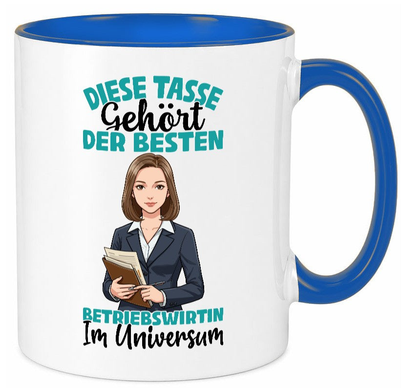 Im Universum: Betriebswirtin | Betriebswirtschaft Geschenk Humor Geschenkidee Tasse