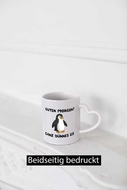 Ganz dünnes Eis | lustig Morgenmuffel Spruch lustiger Geschenk Humor