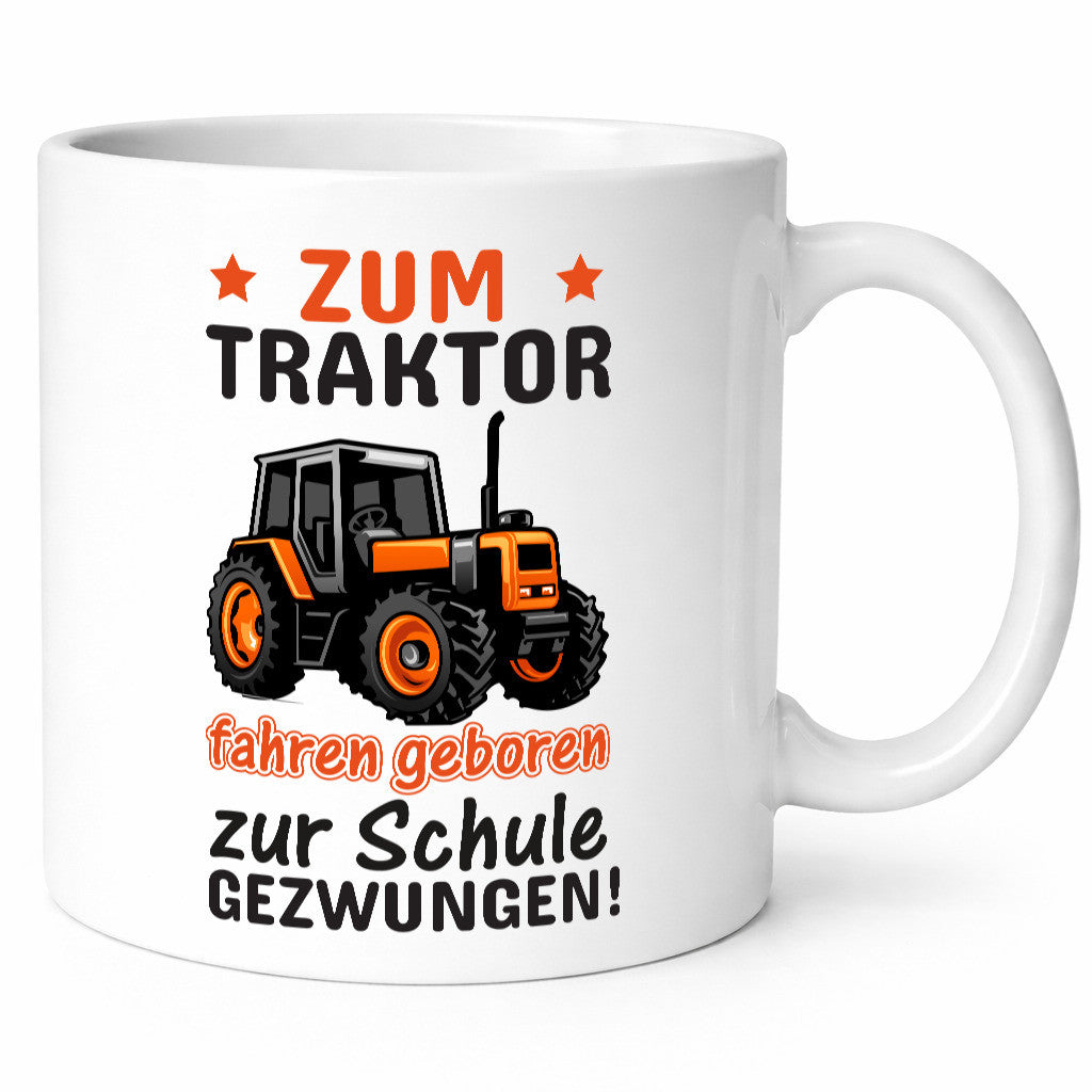 Traktor fahren | Schulkind Tasse Bauernhof Kind Geschenk Humor Geschenkidee
