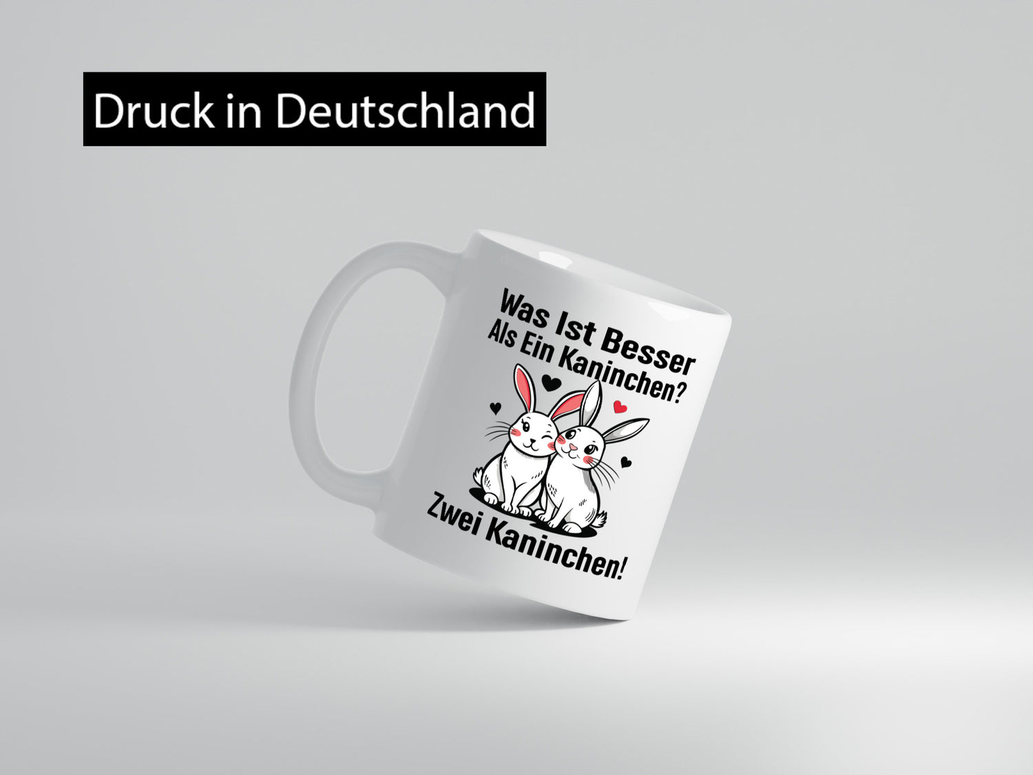 Was ist besser als 1 Kaninchen | Süßes Humor Geschenkidee Tasse