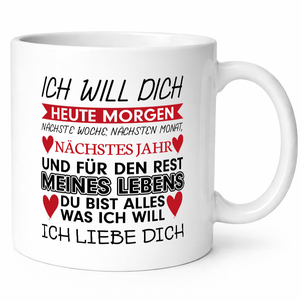 Ich liebe dich für immer Humor Geschenkidee Tasse
