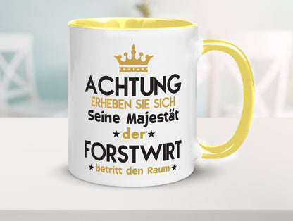 Seine Majestät Forstwirt | Waldarbeiter Humor Arbeit Kollegen Büro Geschenkidee Tasse