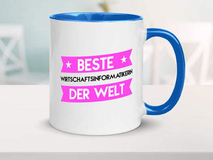 Beste Wirtschaftsinformatikerin | Wirtschaft Informatik Humor Geschenkidee Tasse