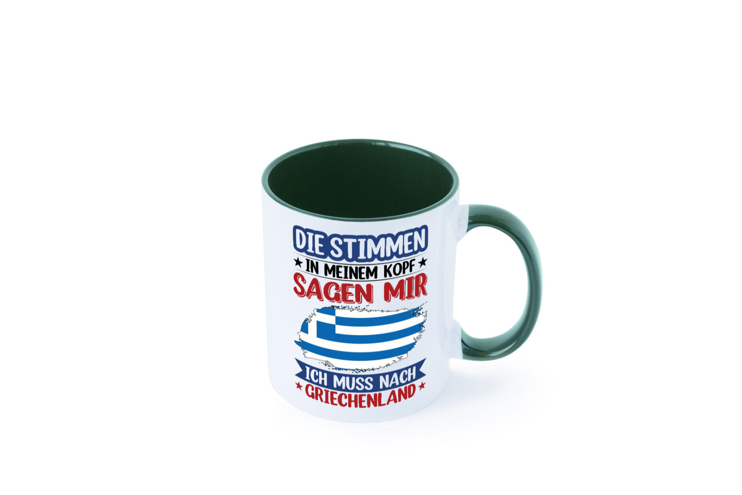 Griechenland | Urlaub Stimmen in meinem Kopf Traumland Humor Geschenkidee Tasse