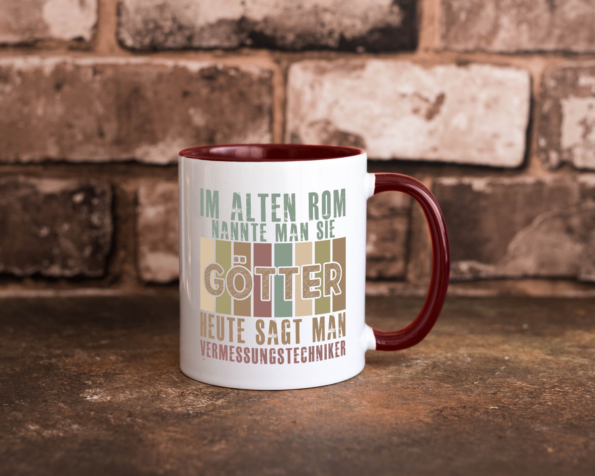 Heute sagt man: Vermessungstechniker | Techniker Geschenkidee Humor Tasse