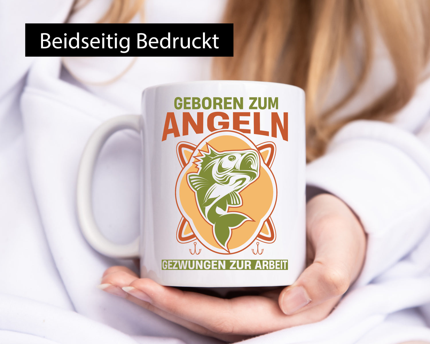 Geboren zum Angeln gezwungen zur Arbeit | Angler Fische lustig Kollegen Büro